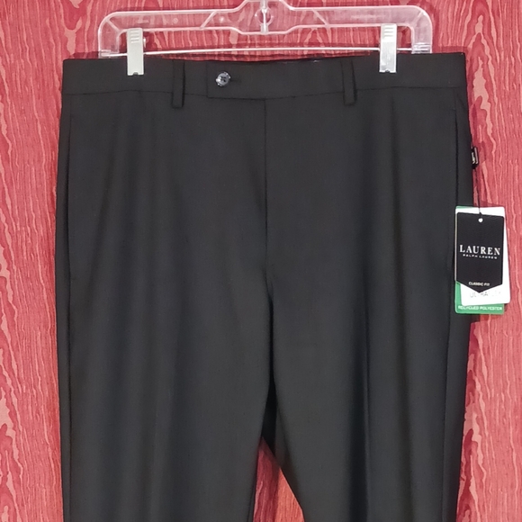 LAUREN RALPH LAUREN Black UltraFlex Classic Fit 4 Way Stretch Men's P 33W x 32L
